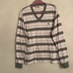 Original Penguin Striped T- Shirt Size L